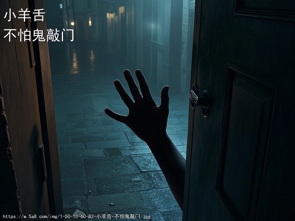 小羊舌不怕鬼敲门搞笑图片