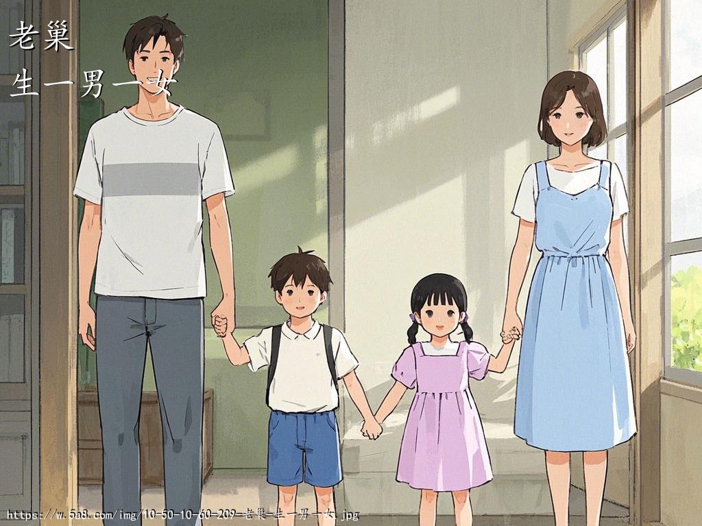 老巢生一男一女搞笑图片