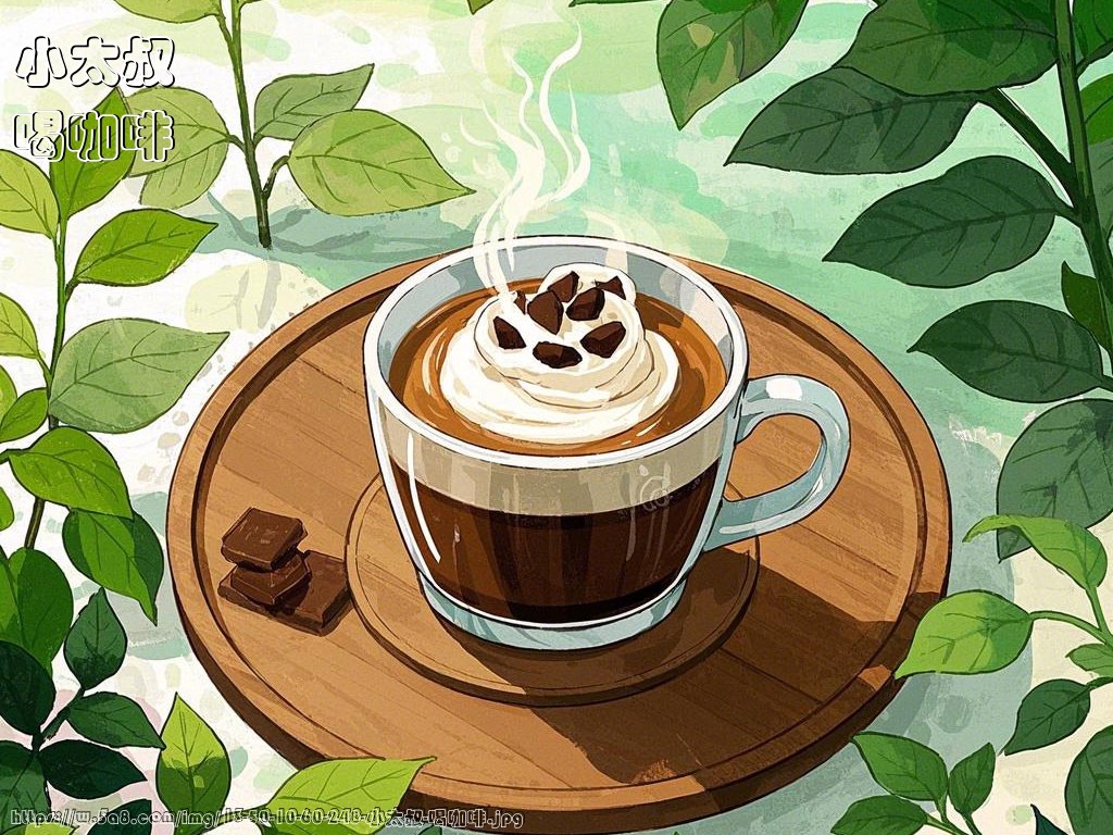 小太叔喝咖啡搞笑图片