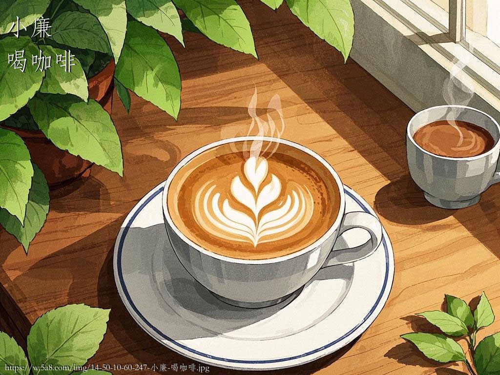 小廉喝咖啡搞笑图片