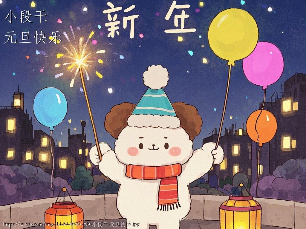小段干元旦快乐搞笑图片