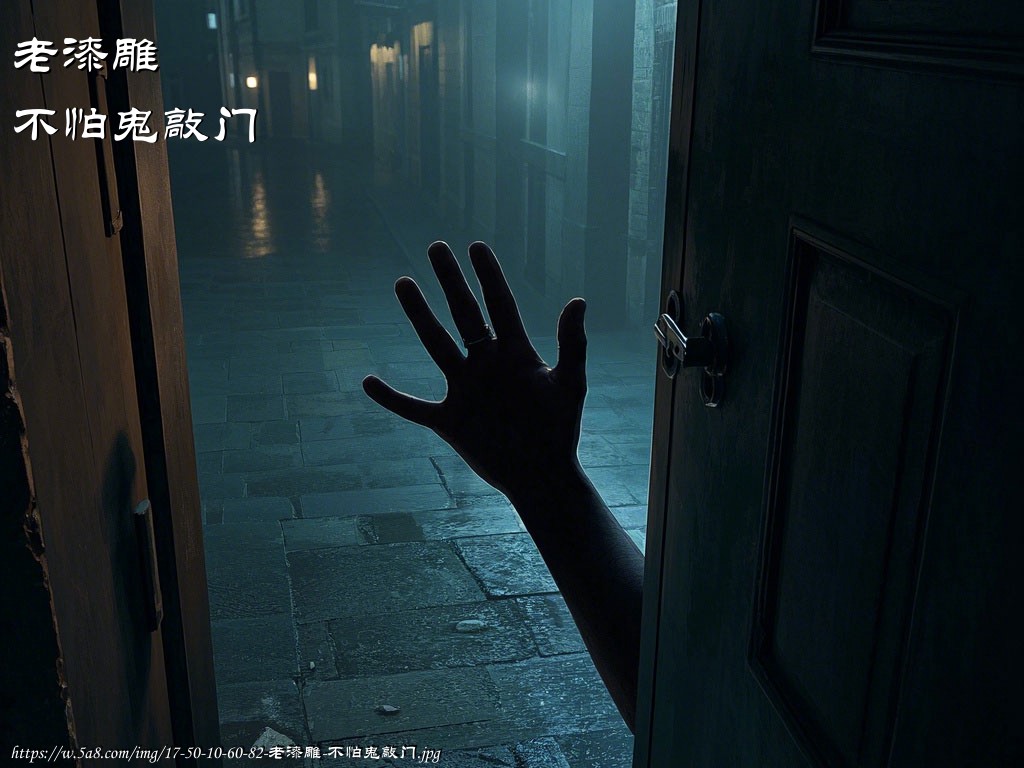 老漆雕不怕鬼敲门搞笑图片