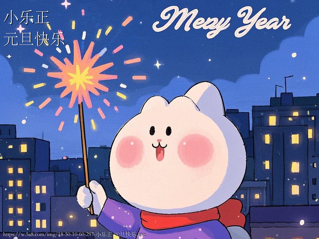 小乐正元旦快乐搞笑图片