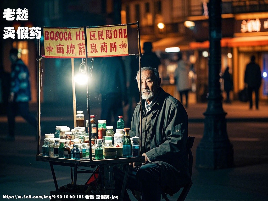 老越卖假药搞笑图片