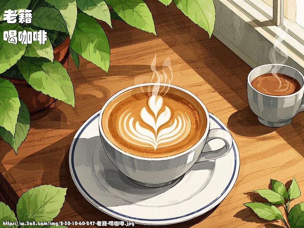 老籍喝咖啡搞笑图片