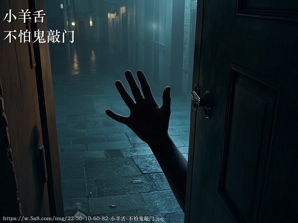 小羊舌不怕鬼敲门搞笑图片