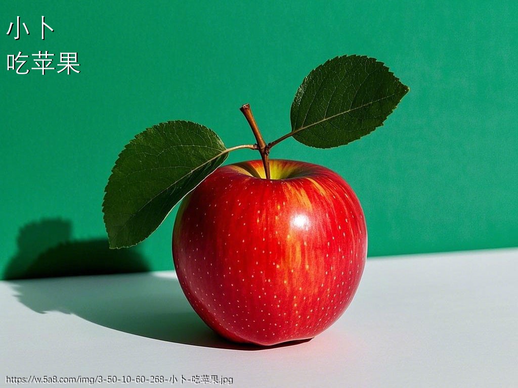 小卜吃苹果搞笑图片