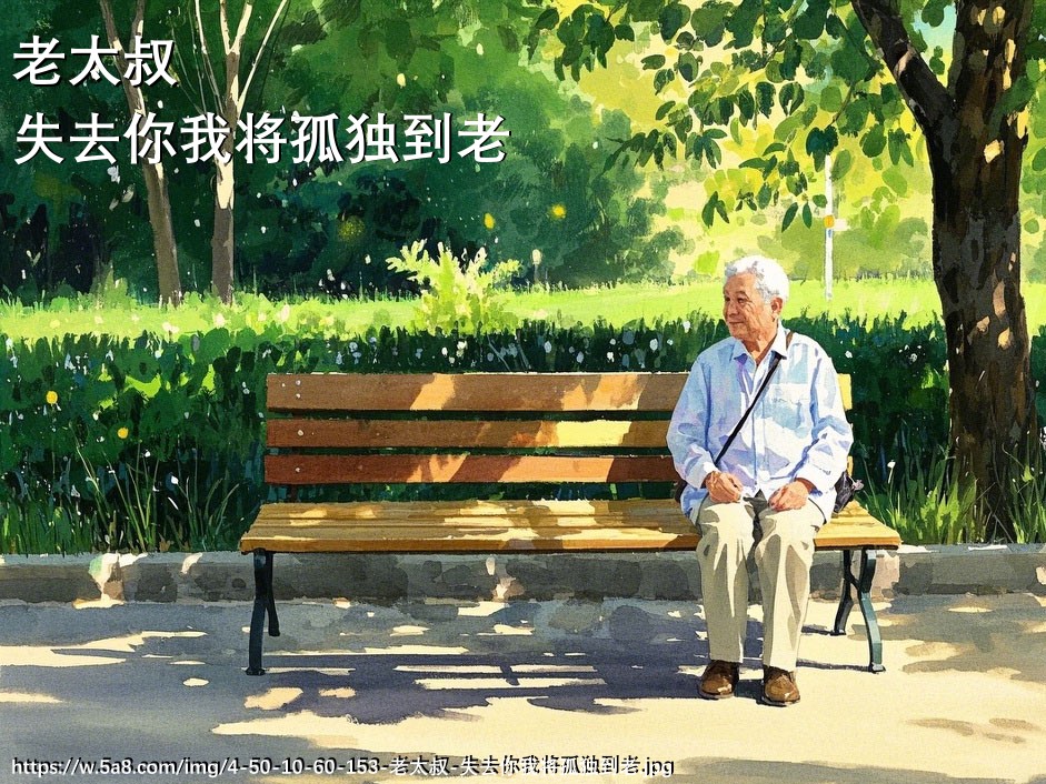 老太叔失去你我将孤独到老搞笑图片