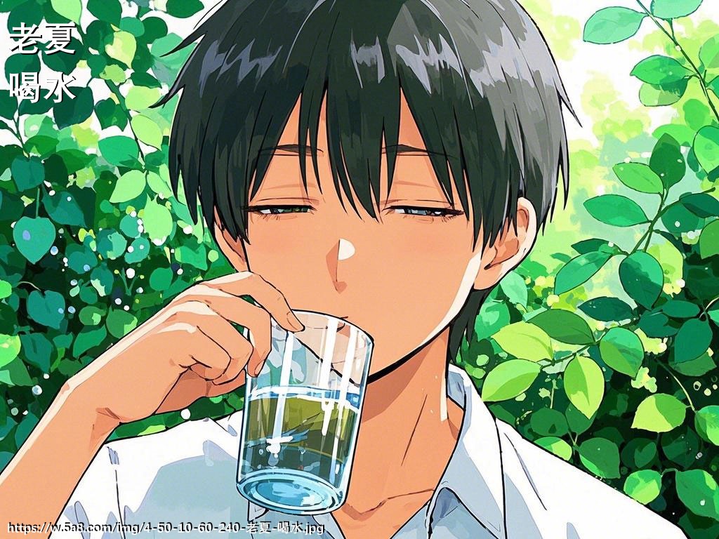 老夏喝水搞笑图片