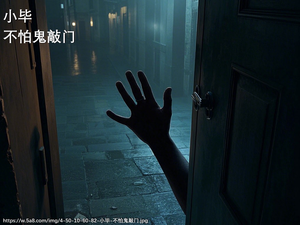 小毕不怕鬼敲门搞笑图片