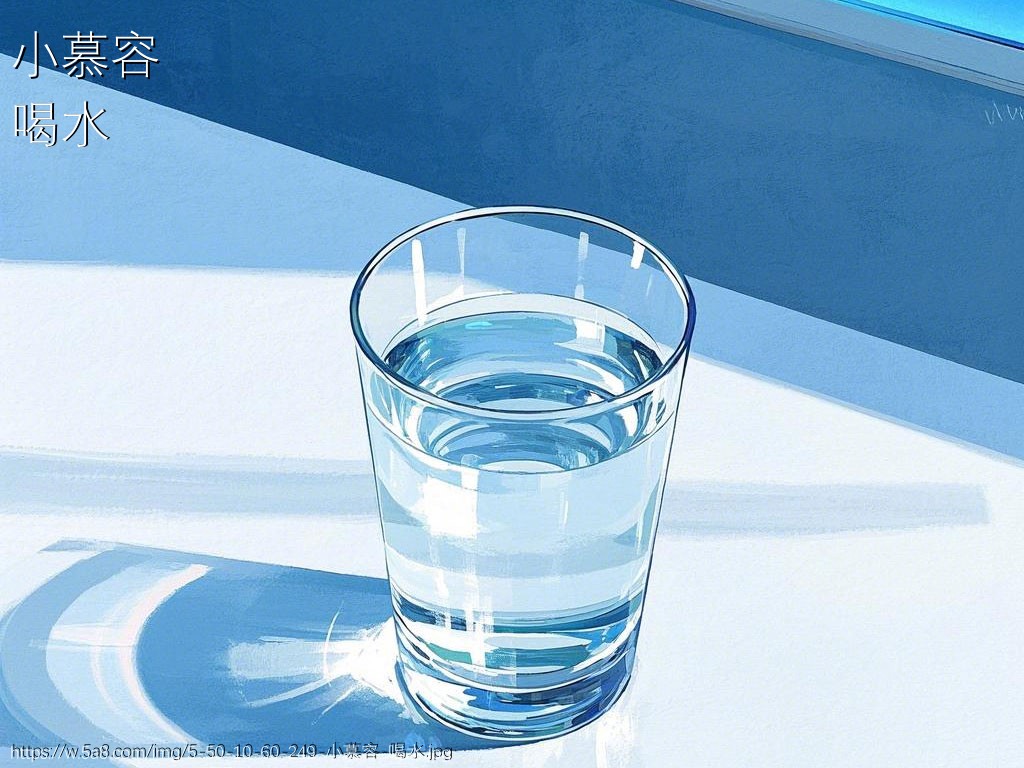 小慕容喝水搞笑图片