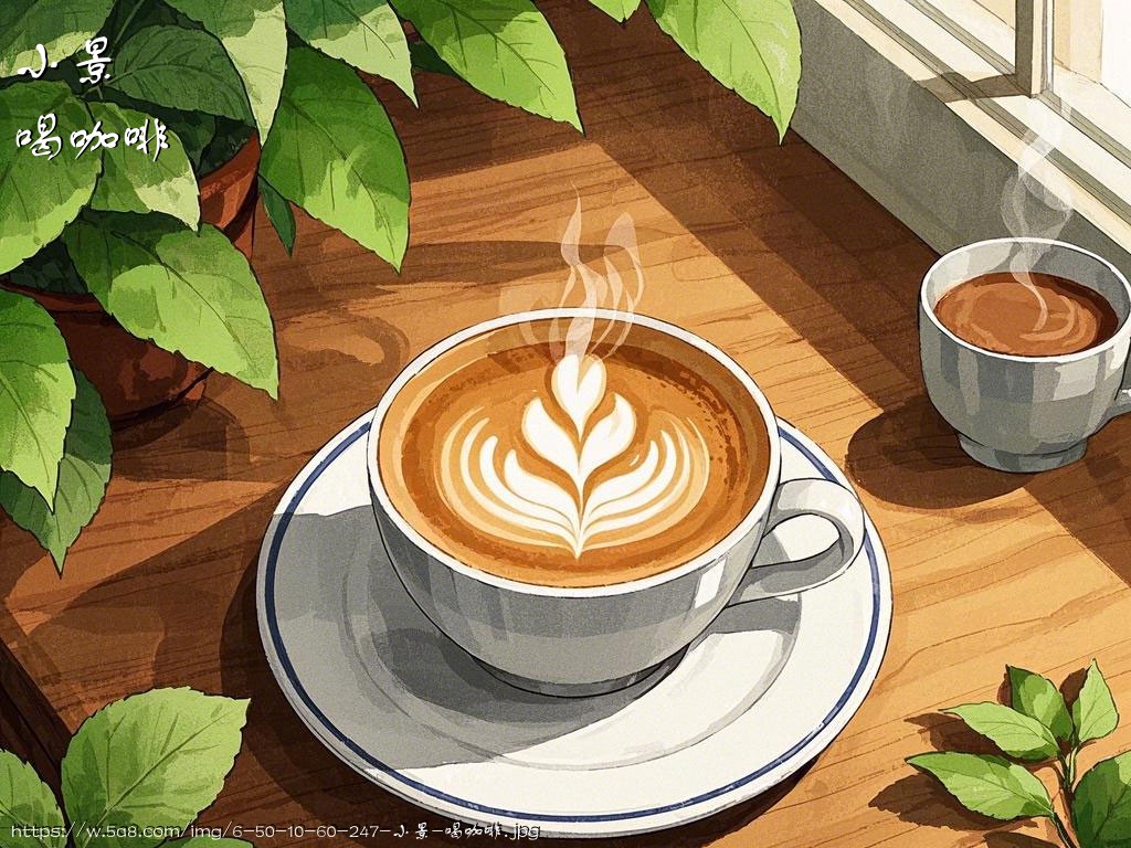 小景喝咖啡搞笑图片