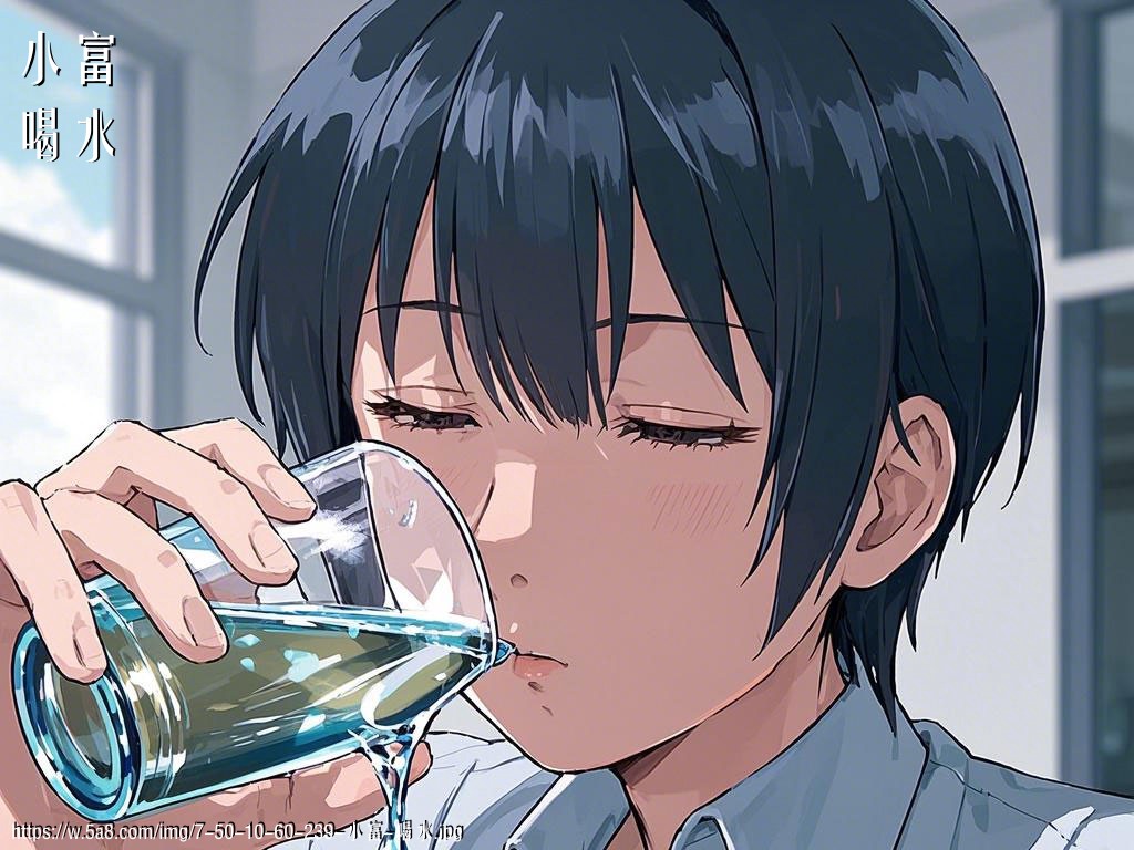 小富喝水搞笑图片