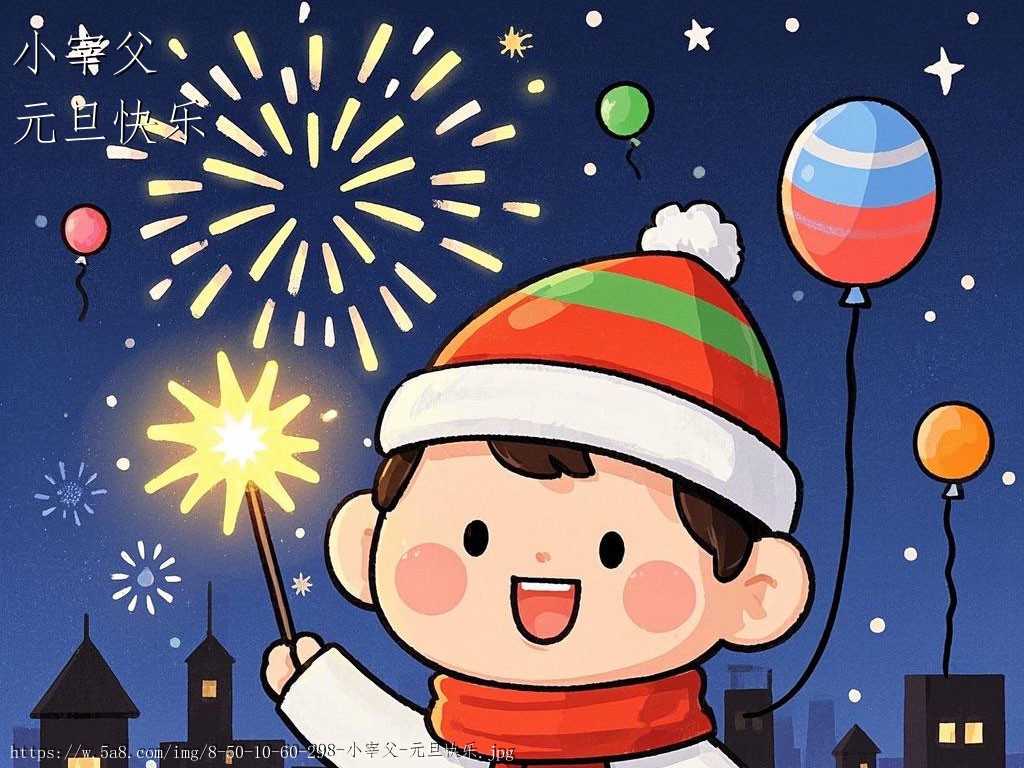 小宰父元旦快乐搞笑图片