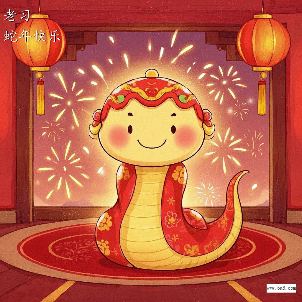 蛇年快乐老习搞笑图片