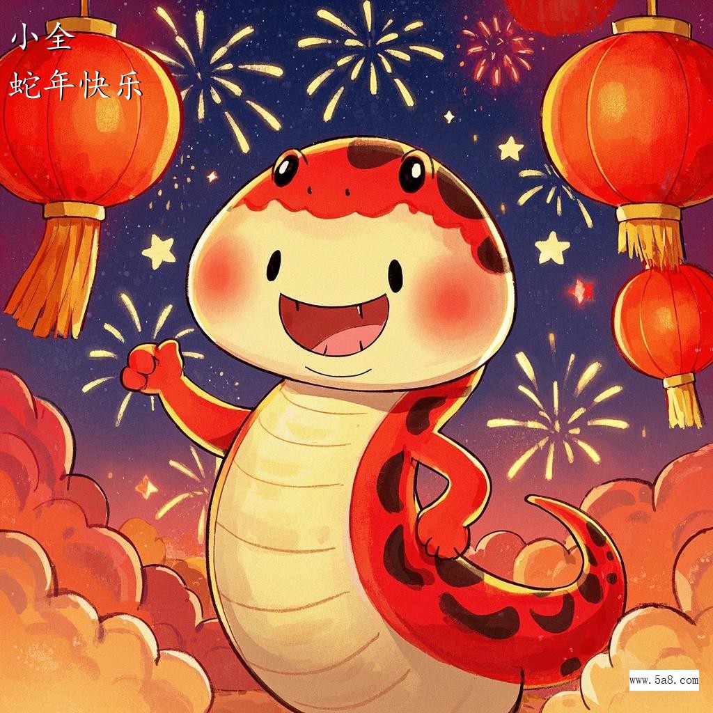 蛇年快乐小全搞笑图片