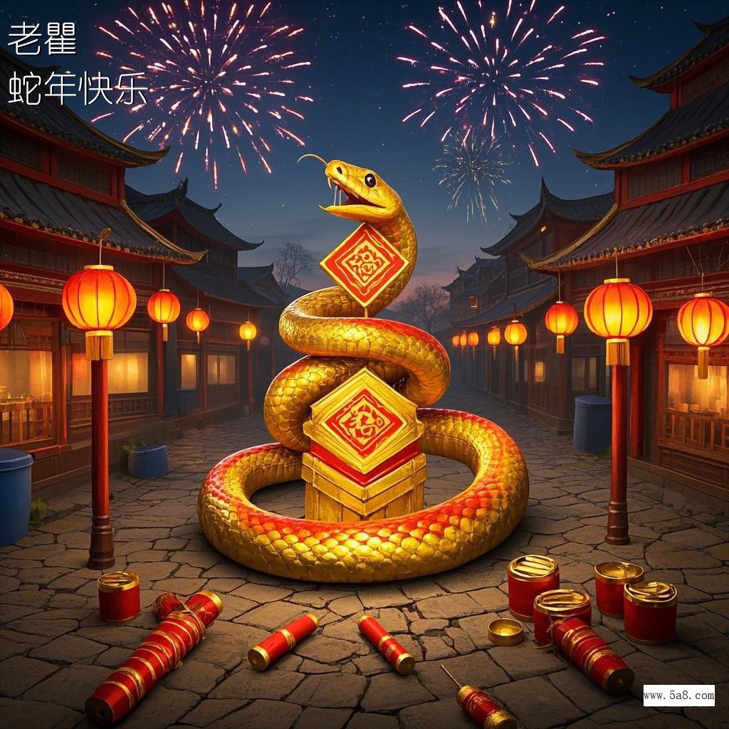 蛇年快乐老瞿搞笑图片