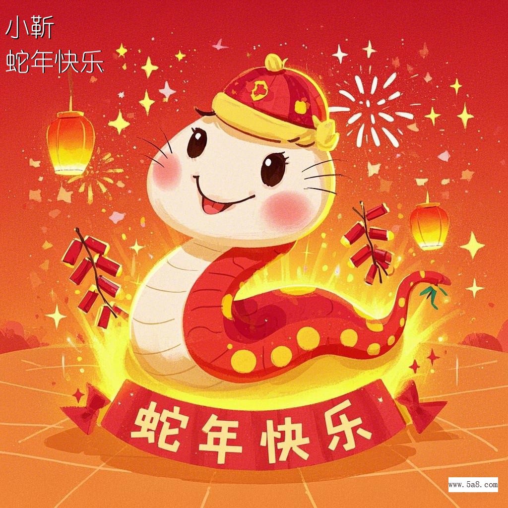 蛇年快乐小靳搞笑图片
