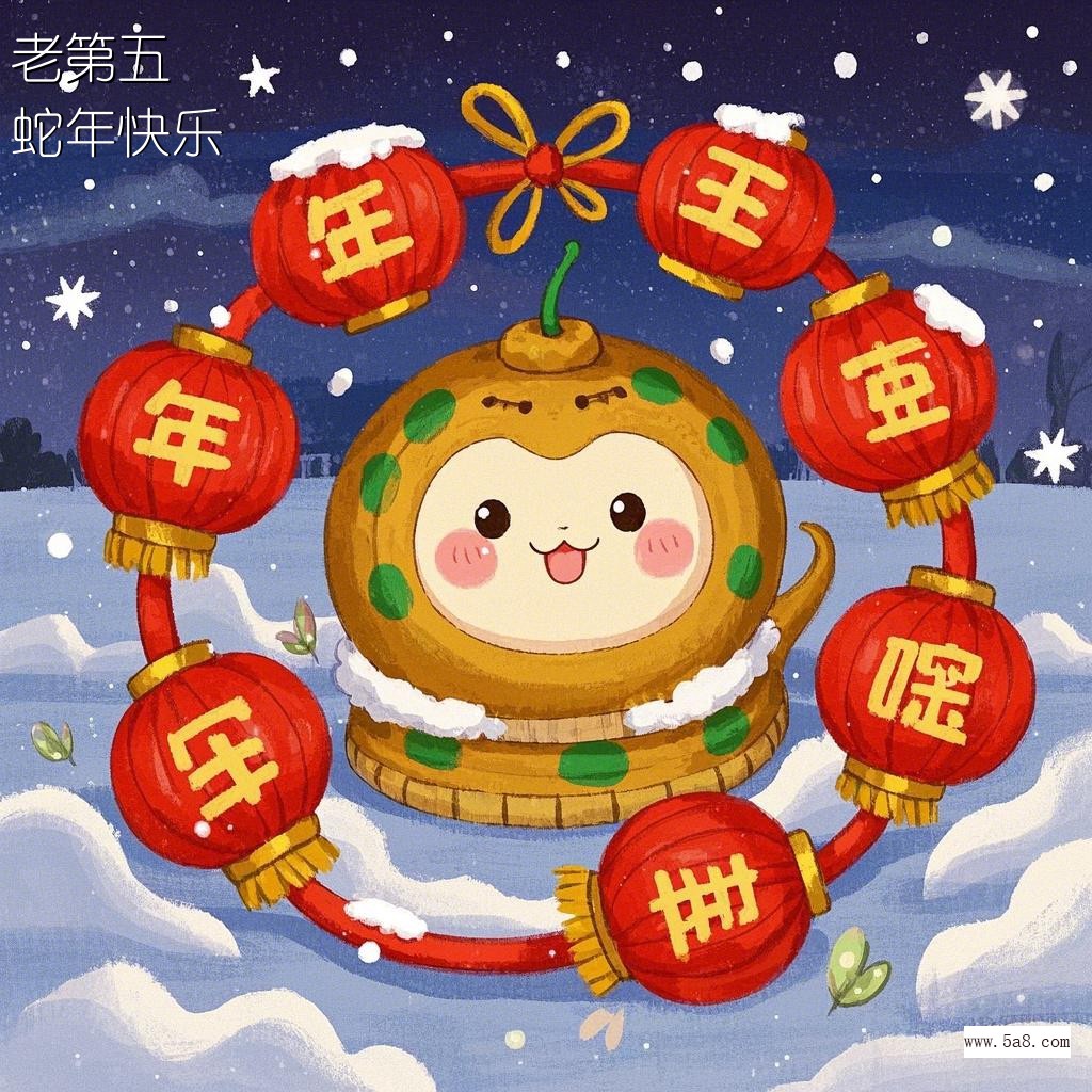 蛇年快乐老第五搞笑图片
