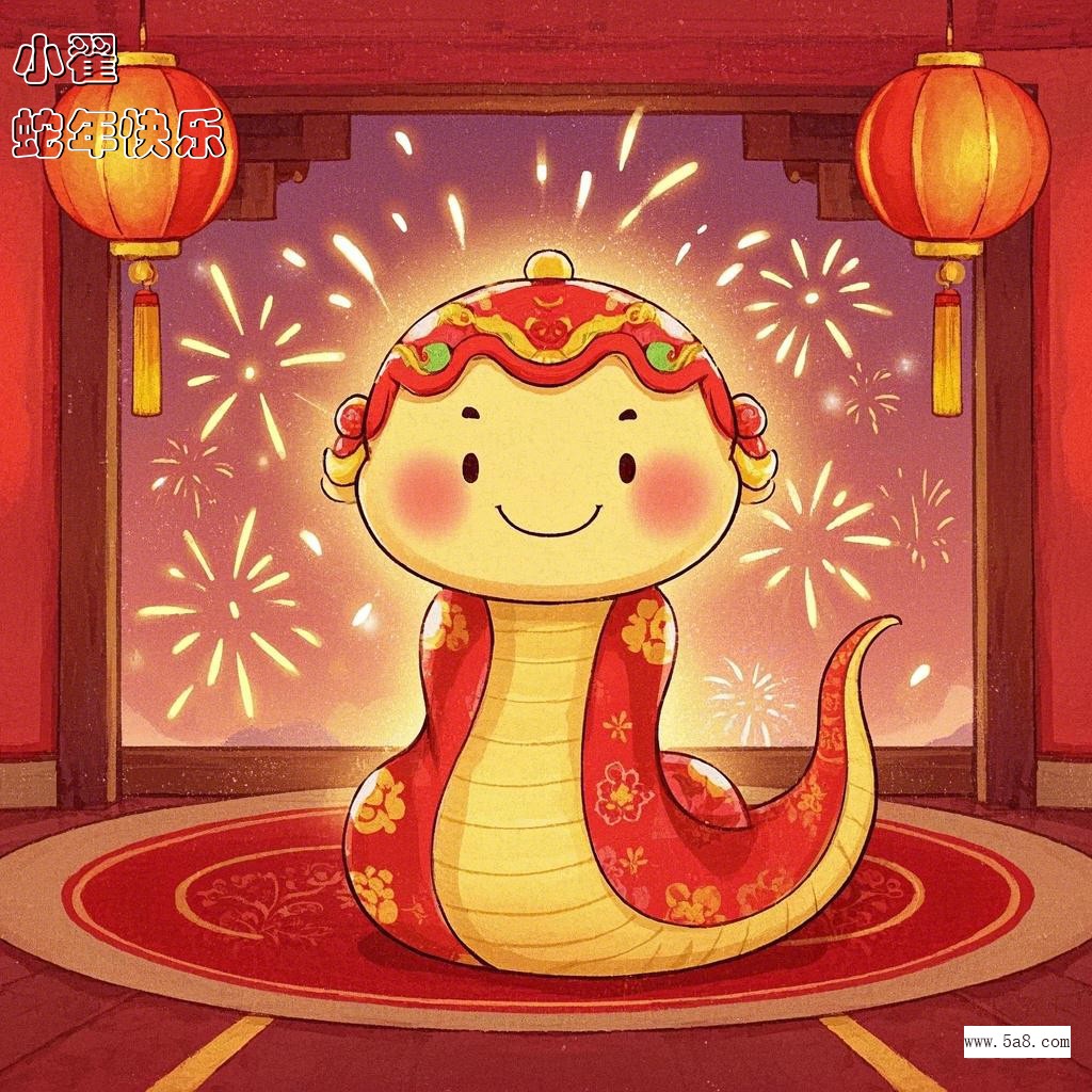 蛇年快乐小翟搞笑图片