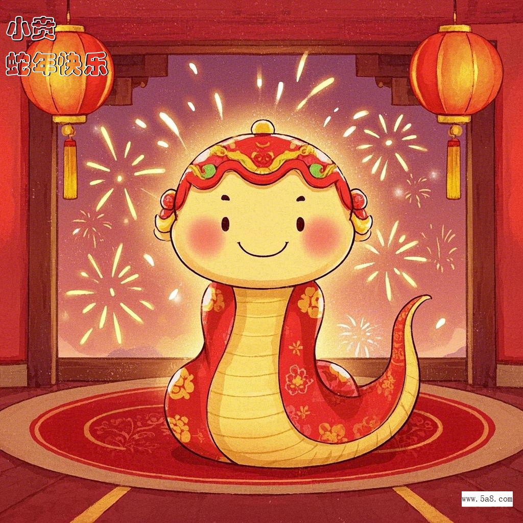 蛇年快乐小贲搞笑图片