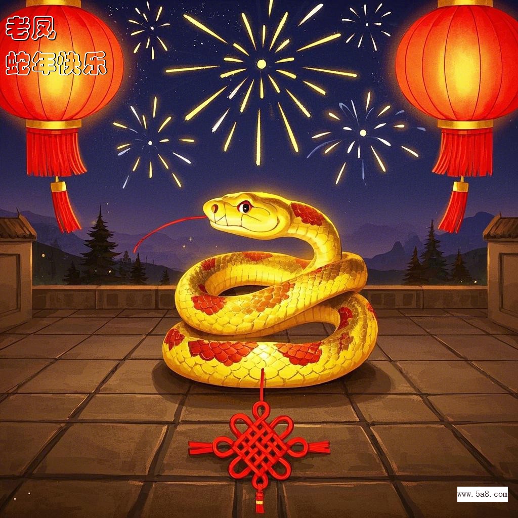 蛇年快乐老凤搞笑图片