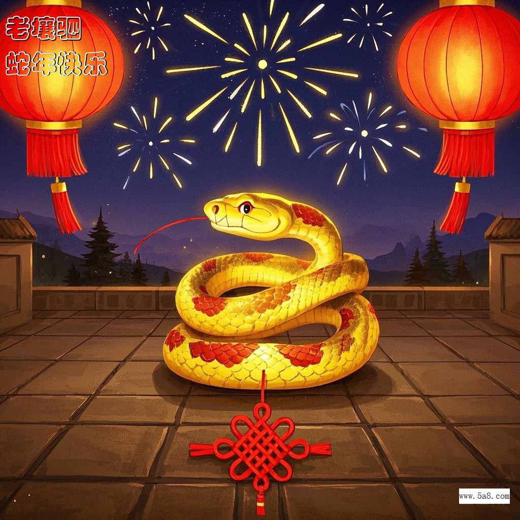 蛇年快乐老壤驷搞笑图片