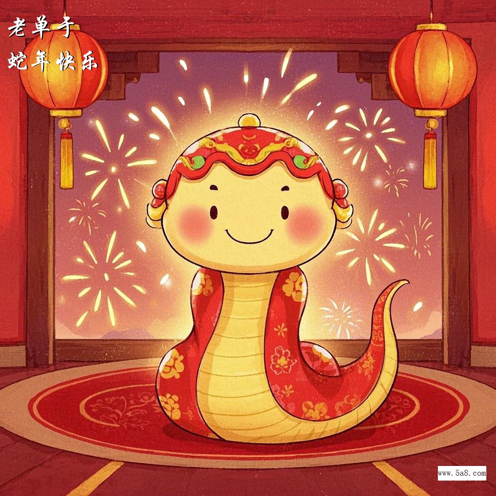 蛇年快乐老单于搞笑图片