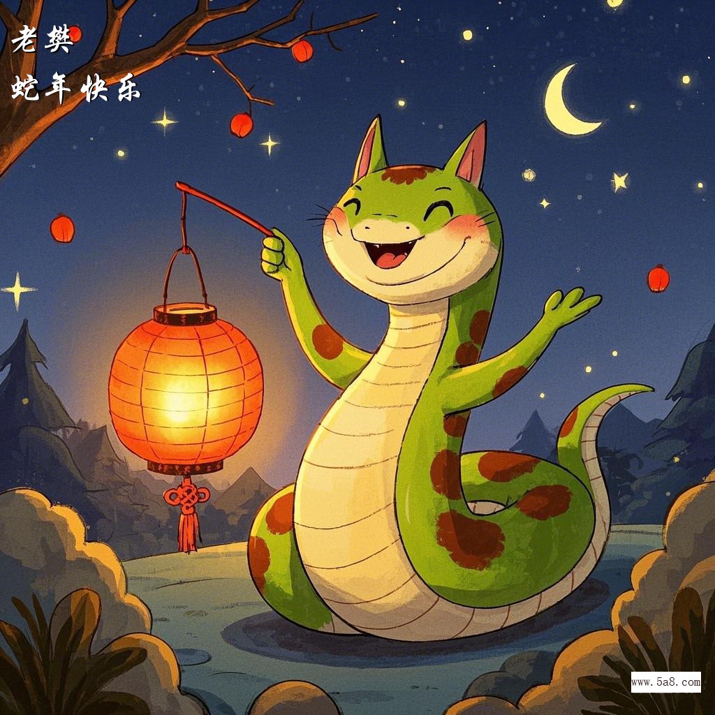 蛇年快乐老樊搞笑图片