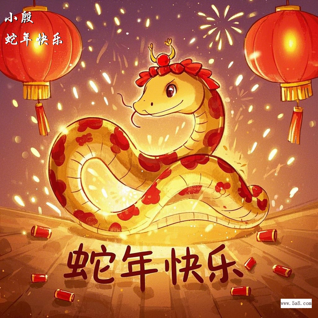 蛇年快乐小殷搞笑图片