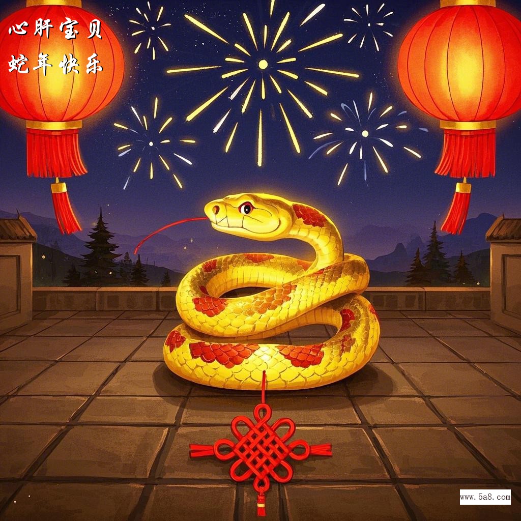 蛇年快乐心肝宝贝搞笑图片