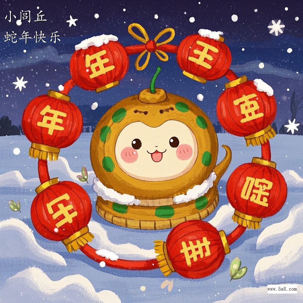 蛇年快乐小闾丘搞笑图片