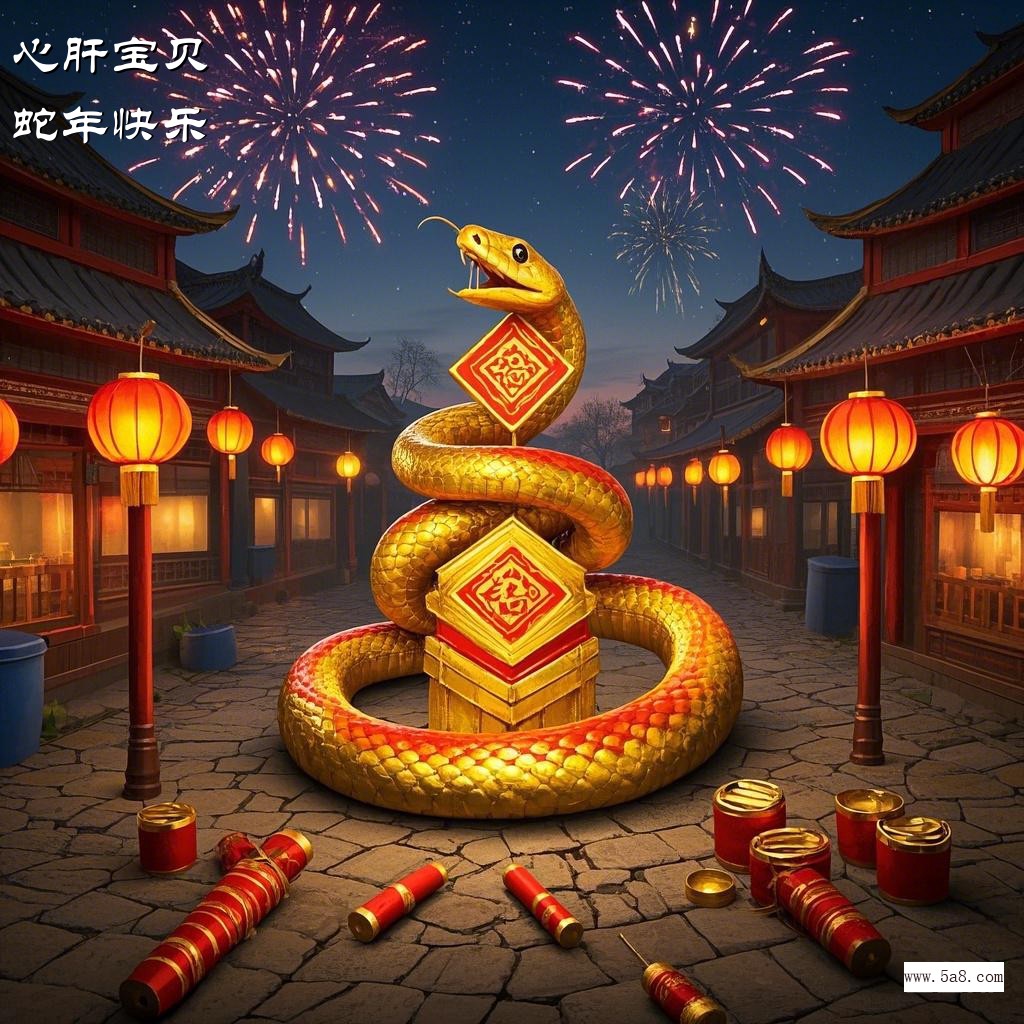 蛇年快乐心肝宝贝搞笑图片