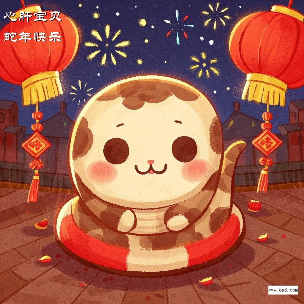 蛇年快乐心肝宝贝搞笑图片