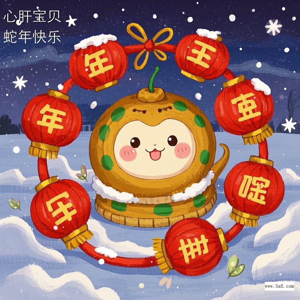 蛇年快乐心肝宝贝搞笑图片