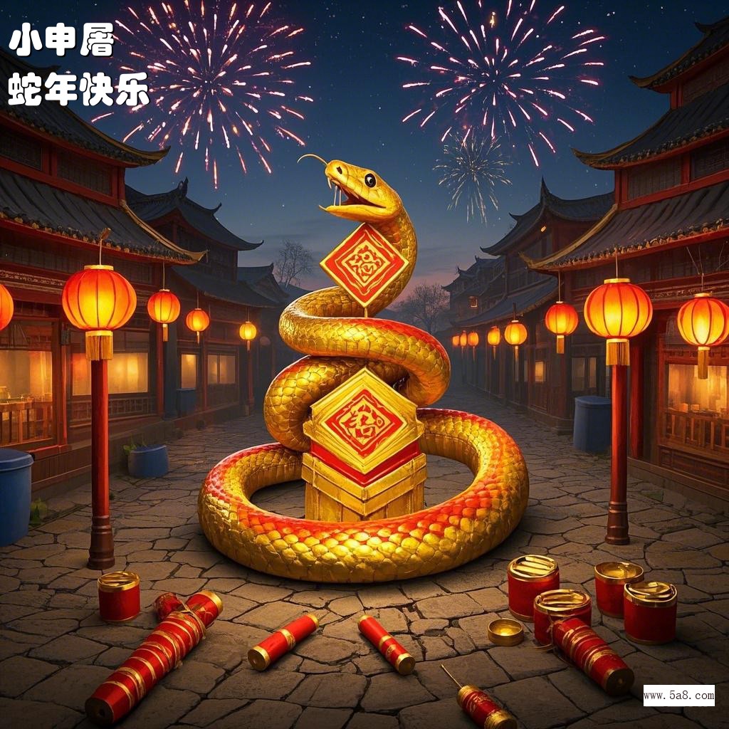 蛇年快乐小申屠搞笑图片