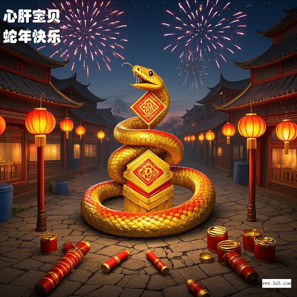 蛇年快乐心肝宝贝搞笑图片