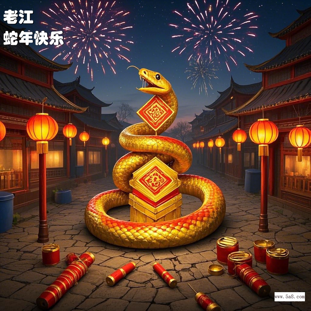 蛇年快乐老江搞笑图片