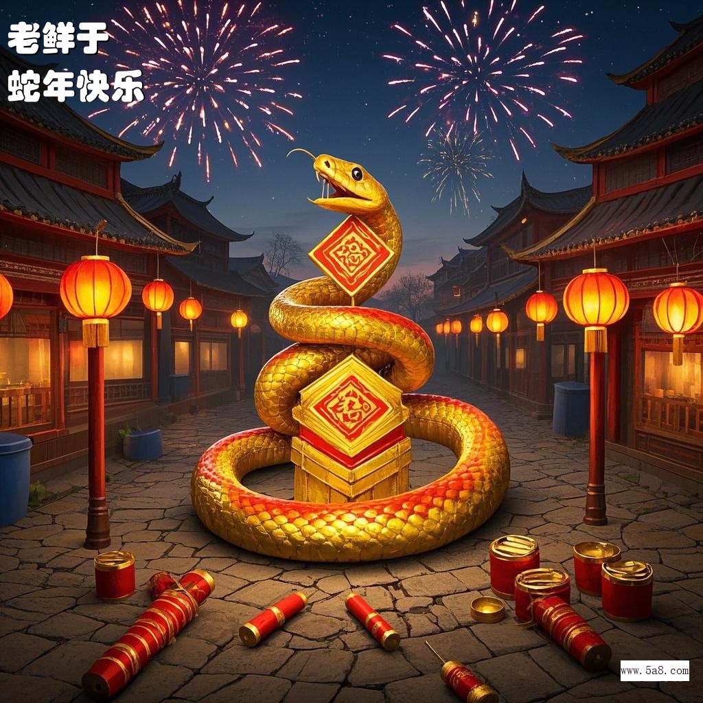 蛇年快乐老鲜于搞笑图片