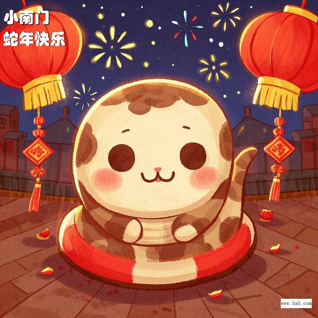 蛇年快乐小南门搞笑图片