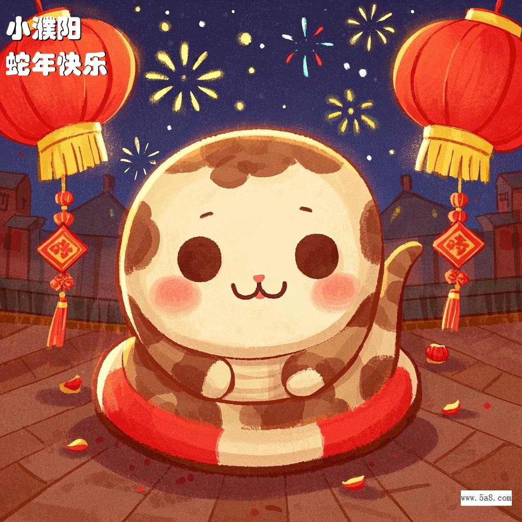 蛇年快乐小濮阳搞笑图片