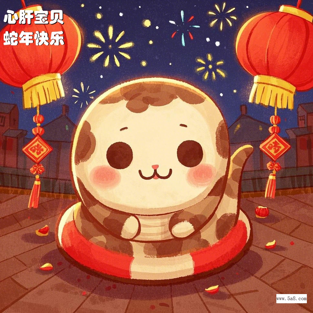 蛇年快乐心肝宝贝搞笑图片