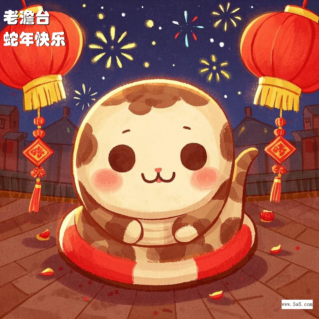 蛇年快乐老澹台搞笑图片