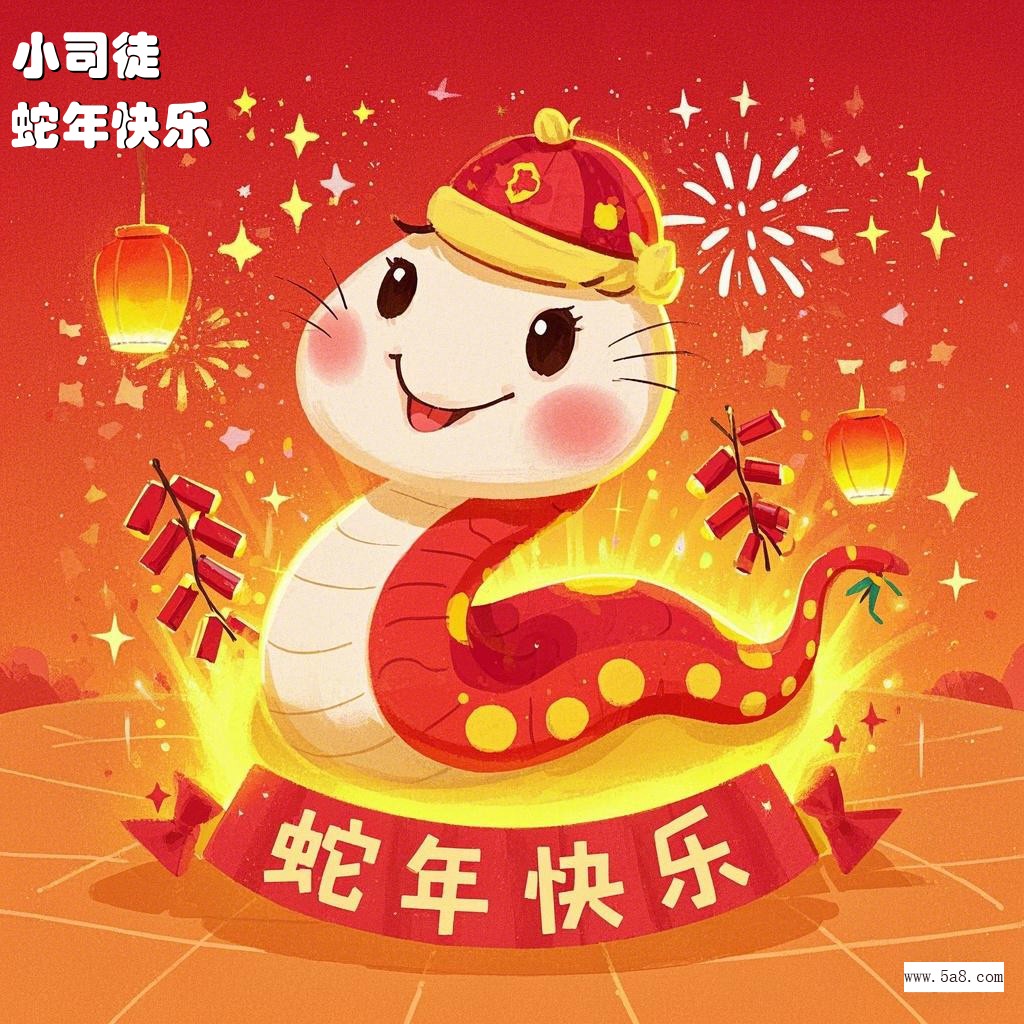 蛇年快乐小司徒搞笑图片