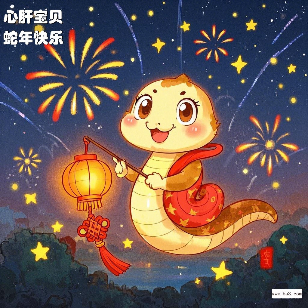 蛇年快乐心肝宝贝搞笑图片