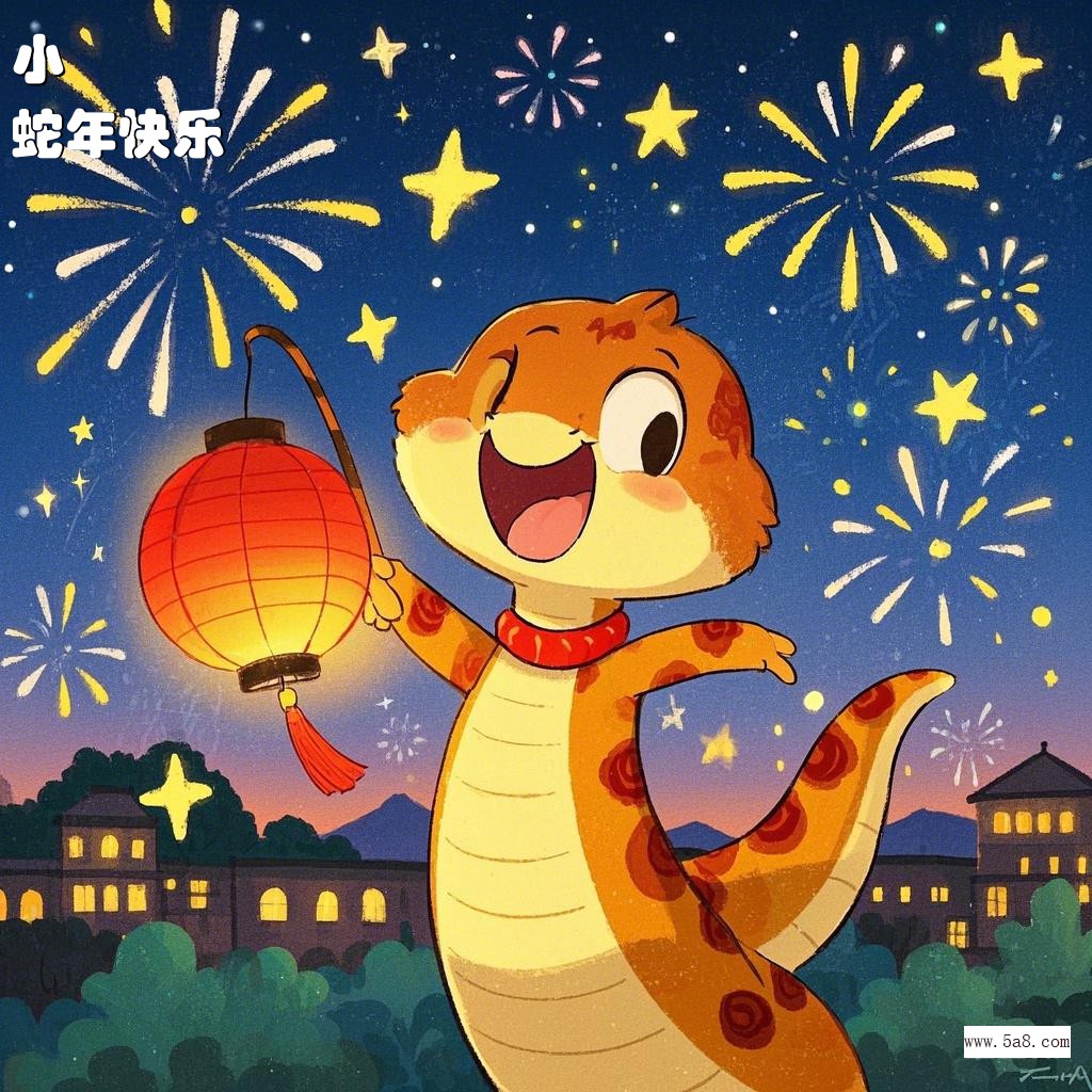 蛇年快乐小欎搞笑图片