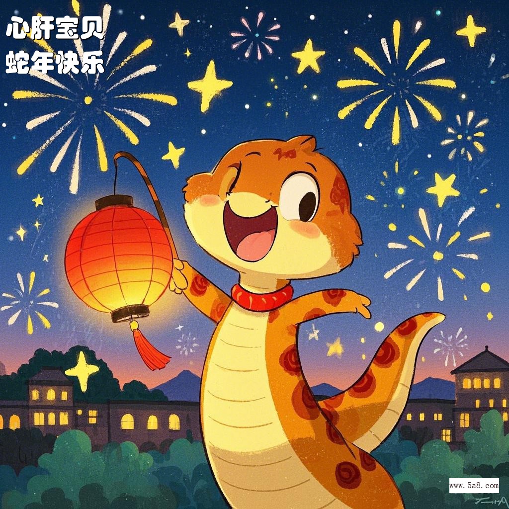 蛇年快乐心肝宝贝搞笑图片
