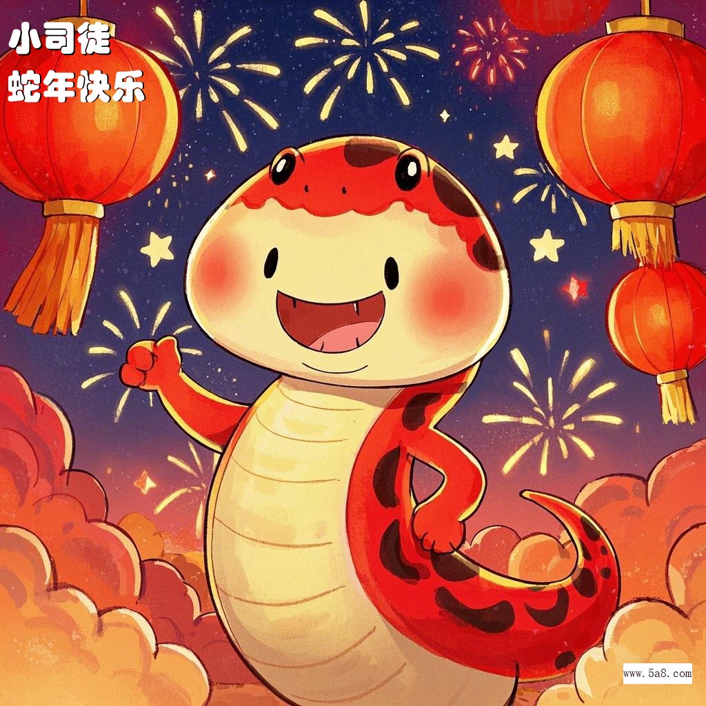 蛇年快乐小司徒搞笑图片