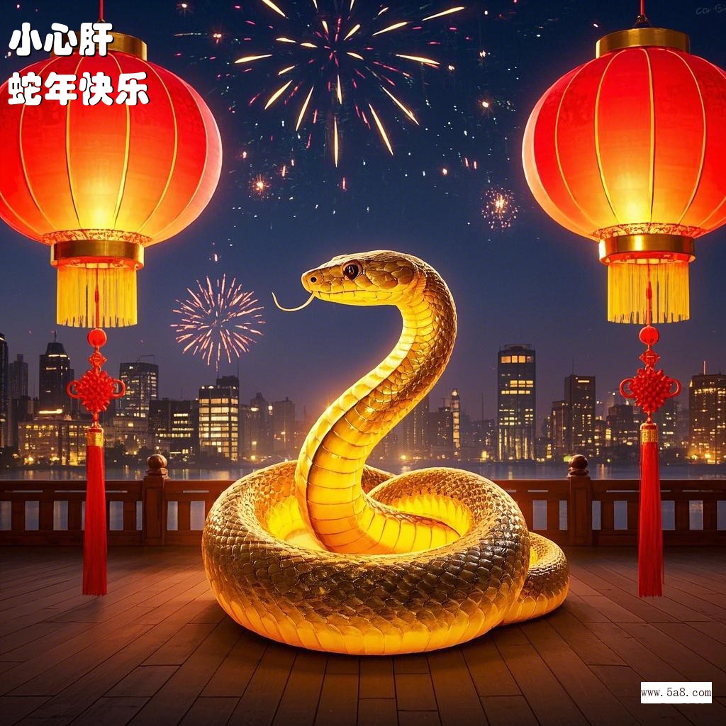蛇年快乐小心肝搞笑图片