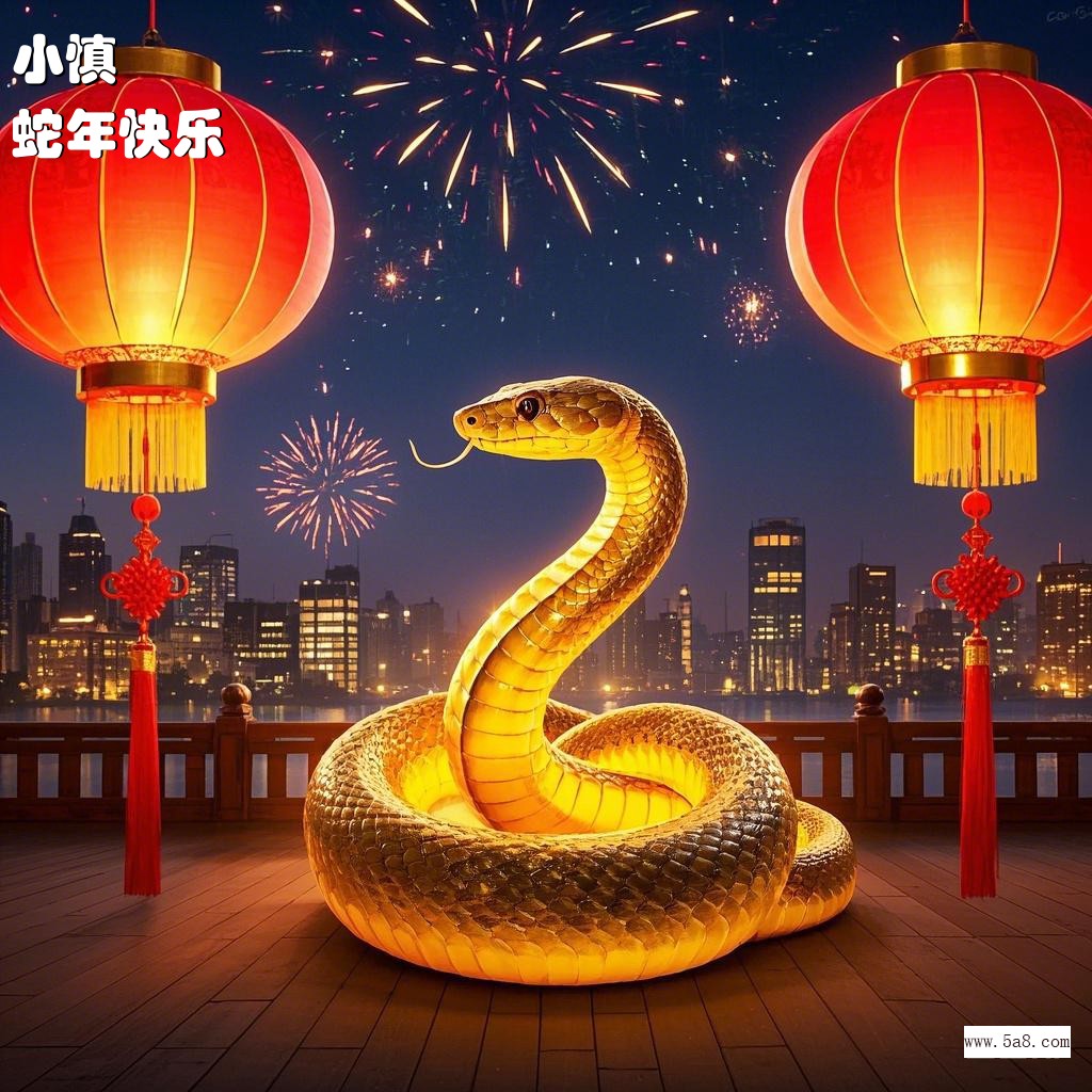 蛇年快乐小慎搞笑图片